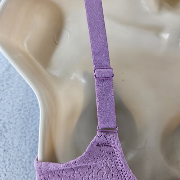 Wacoal Bra Womens 36D Purple Lace Underwire Padded 855345 Full Coverage‎ Support - Picture 12 of 14